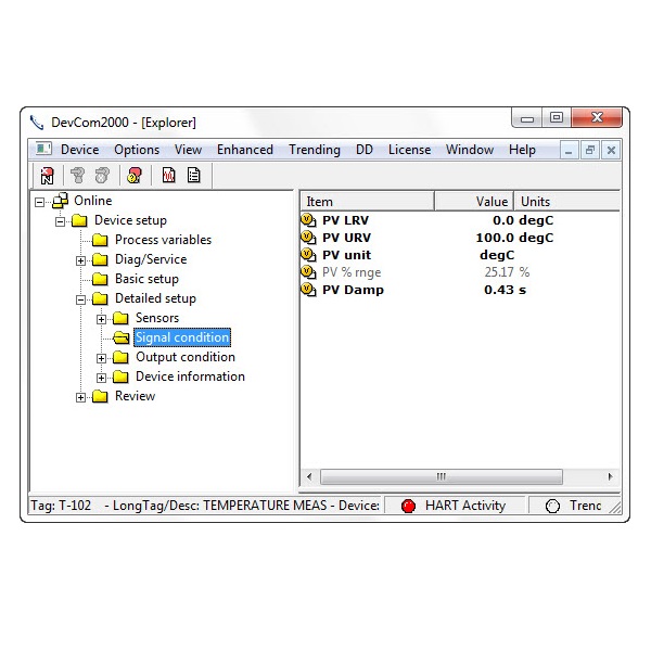 HART Communicator Software for Windows DevCom2000